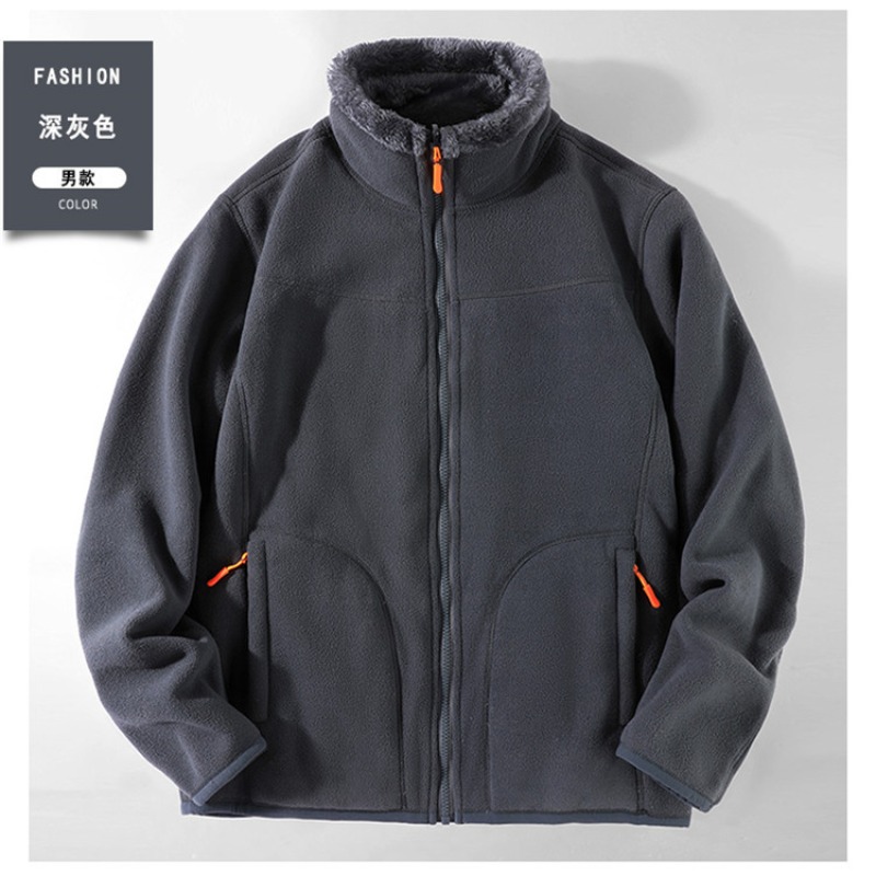 Sherpa Hoodie Fleece - Jaket Sherpa Fleece Musim Gugur Musim
