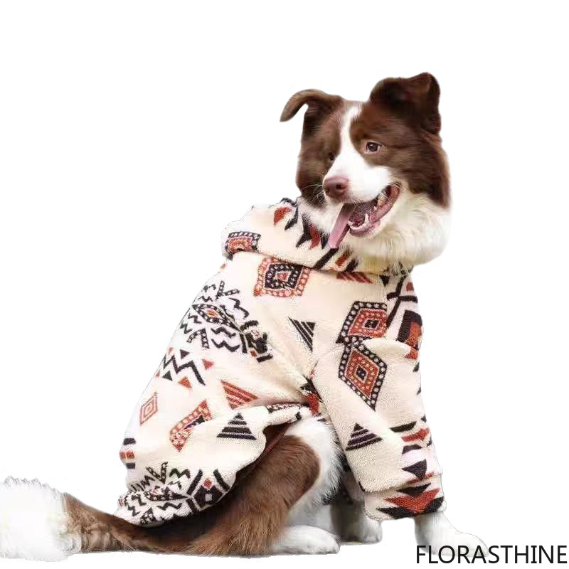 Sherpa Hoodie Fleece - Jaket Anjing Berkerudung, Hoodie Tebal Hangat