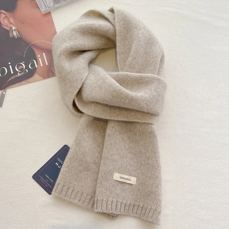 Wool Scarf Men - Syal wol 100% pria wanita, Selendang