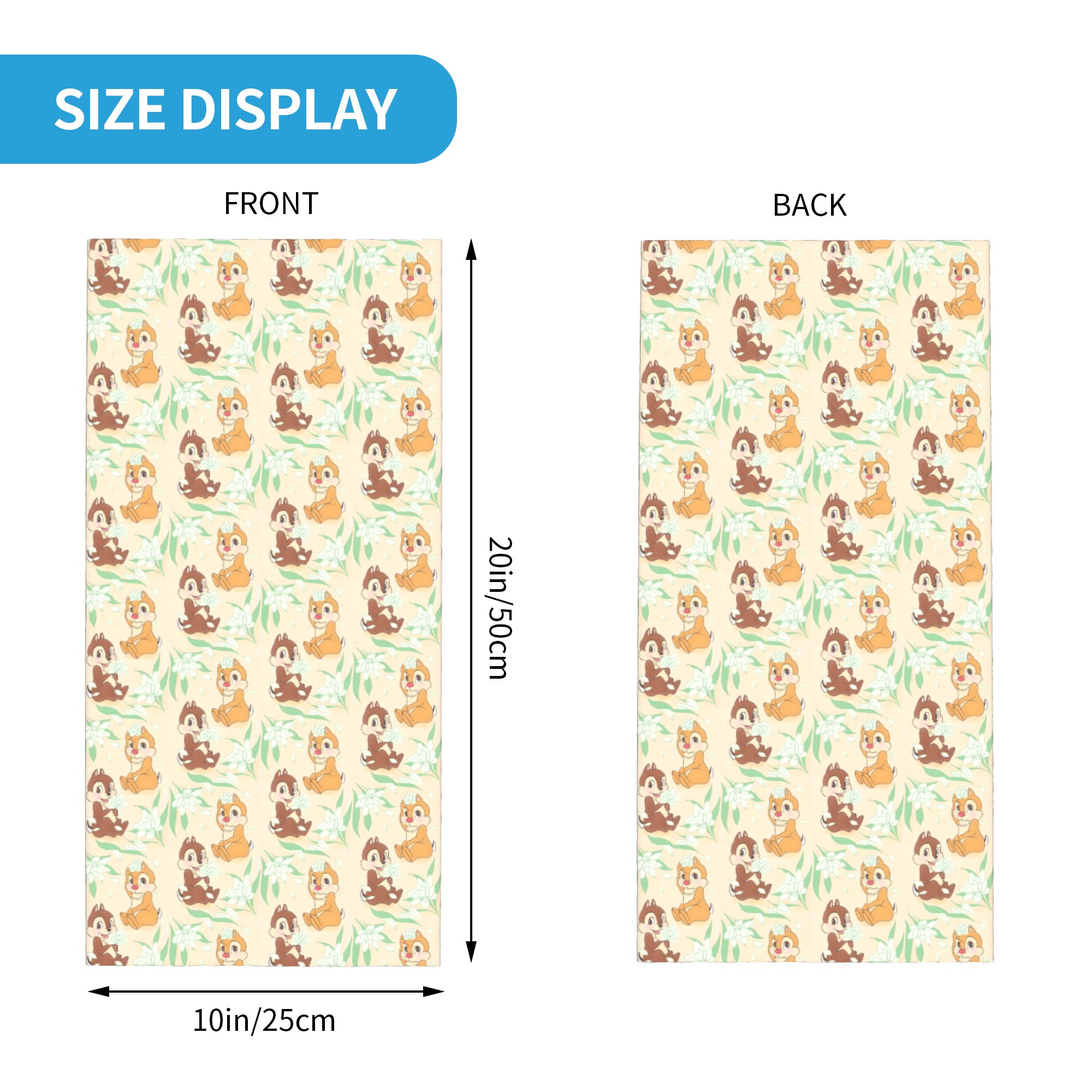 Bandana C-Chip Dan D-Dale Lucu - Neck Gaiter Fleece ulasan dan harga