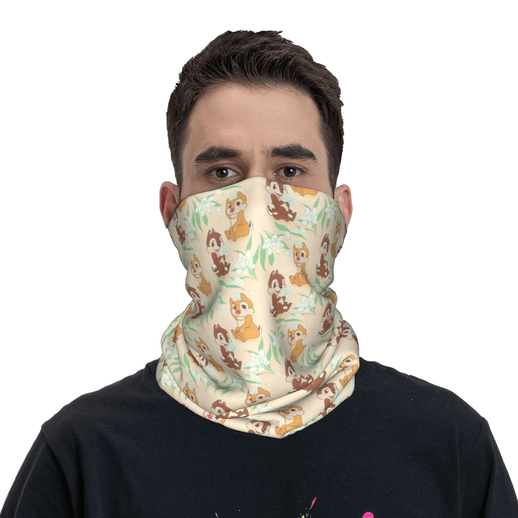 Bandana C-Chip Dan D-Dale Lucu - Neck Gaiter Fleece ulasan dan harga