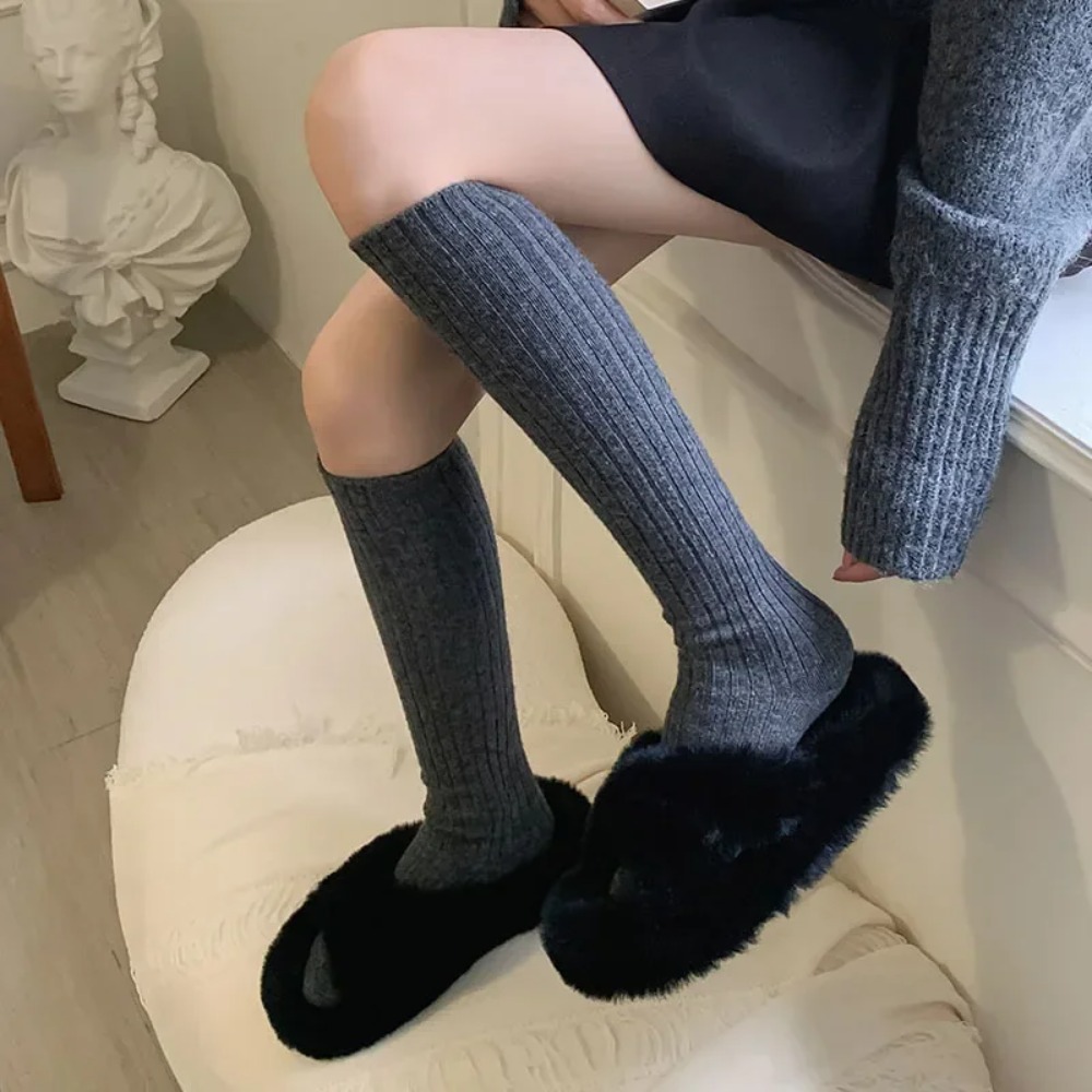 Kaus Kaki Panjang Wanita Rajut - Thermal Sock Wool ulasan dan harga