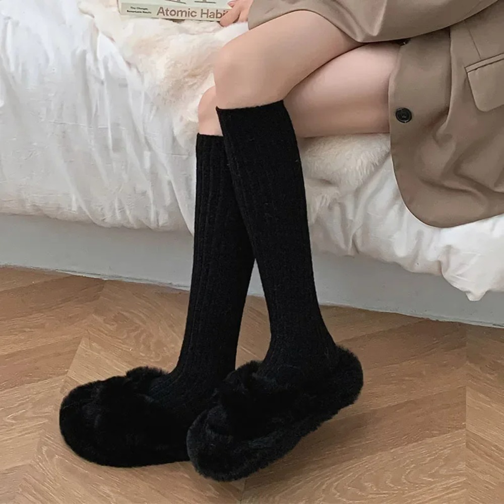 Kaus Kaki Panjang Wanita Rajut - Thermal Sock Wool ulasan dan harga