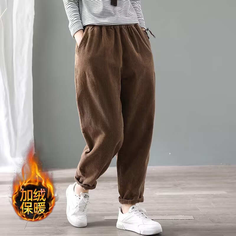 Celana Harem Wanita Bahan Cord - Corduroy Pant Warm ulasan dan harga